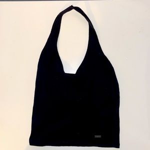 Hollister XS Black Halter Croptop